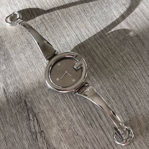 Gucci Guccissima Stainless Steel Bangle Women's Watch Model:YA134302